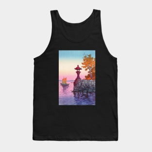 Returning Sailboat at Yabase by Tsuchiya Koitsu Tank Top